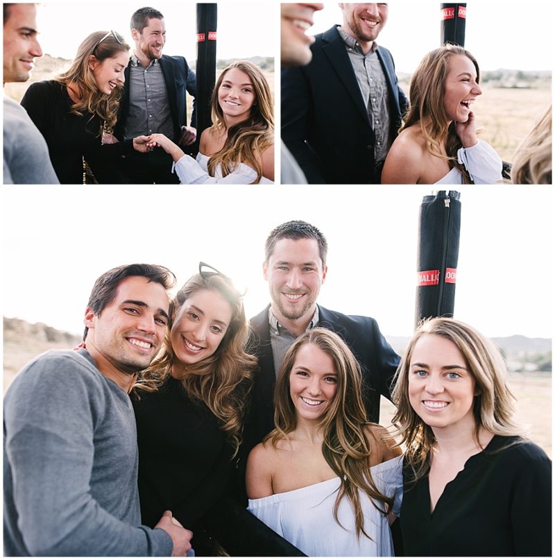 Romantic Hot Air Balloon Proposal Temecula Wedding Photographer